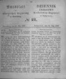 Amtsblatt der Königlichen Preussischen Regierung zu Bromberg. 1858.05.21 No.21