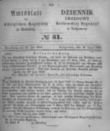 Amtsblatt der Königlichen Preussischen Regierung zu Bromberg. 1858.07.30 No.31