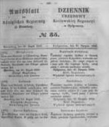Amtsblatt der K&ouml;niglichen Preussischen Regierung zu Bromberg. 1858.08.27 No.35