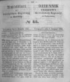 Amtsblatt der Königlichen Preussischen Regierung zu Bromberg. 1858.11.05 No.45