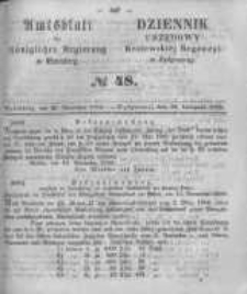 Amtsblatt der Königlichen Preussischen Regierung zu Bromberg. 1858.11.26 No.48