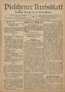 Pleschener Kreisblatt: Amtlicher Anzeiger für den Kreis Pleschen 1906.02.03 Jg.54 Nr10