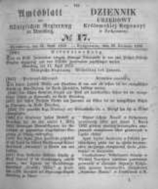 Amtsblatt der Königlichen Preussischen Regierung zu Bromberg. 1859.04.29 No.17