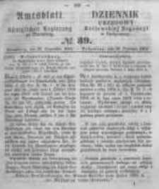 Amtsblatt der Königlichen Preussischen Regierung zu Bromberg. 1859.09.30 No.39