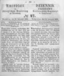 Amtsblatt der Königlichen Preussischen Regierung zu Bromberg. 1859.11.25 No.47