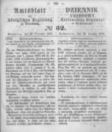 Amtsblatt der K&ouml;niglichen Preussischen Regierung zu Bromberg. 1859.12.30 No.52