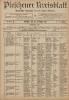Pleschener Kreisblatt: Amtlicher Anzeiger für den Kreis Pleschen 1906.11.24 Jg.54 Nr94