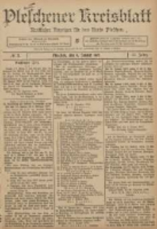 Pleschener Kreisblatt: Amtlicher Anzeiger für den Kreis Pleschen 1907.01.09 Jg.55 Nr3