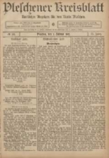 Pleschener Kreisblatt: Amtlicher Anzeiger f&uuml;r den Kreis Pleschen 1907.02.02 Jg.55 Nr10