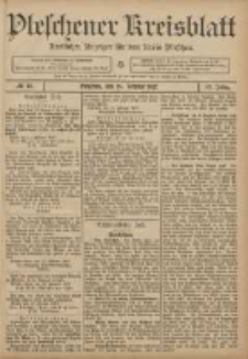 Pleschener Kreisblatt: Amtlicher Anzeiger f&uuml;r den Kreis Pleschen 1907.02.20 Jg.55 nr15