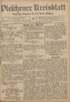 Pleschener Kreisblatt: Amtlicher Anzeiger für den Kreis Pleschen 1907.03.09 Jg.55 Nr20