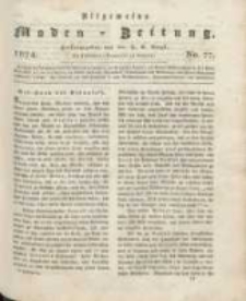 Allgemeine Moden-Zeitung : eine Zeitschrift für die gebildete Welt, begleitet von dem Bilder-Magazin für die elegante Welt 1824 Nr77