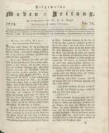 Allgemeine Moden-Zeitung : eine Zeitschrift für die gebildete Welt, begleitet von dem Bilder-Magazin für die elegante Welt 1824 Nr78