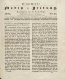 Allgemeine Moden-Zeitung : eine Zeitschrift für die gebildete Welt, begleitet von dem Bilder-Magazin für die elegante Welt 1824 Nr92