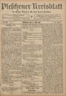 Pleschener Kreisblatt: Amtlicher Anzeiger für den Kreis Pleschen 1907.05.11 Jg.55 Nr38
