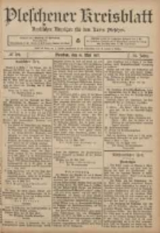 Pleschener Kreisblatt: Amtlicher Anzeiger für den Kreis Pleschen 1907.05.15 Jg.55 Nr39