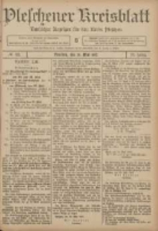 Pleschener Kreisblatt: Amtlicher Anzeiger für den Kreis Pleschen 1907.05.25 Jg.55 Nr42