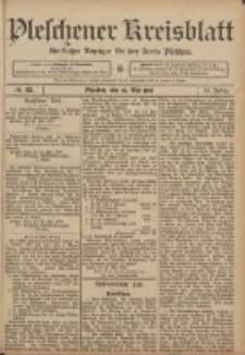 Pleschener Kreisblatt: Amtlicher Anzeiger für den Kreis Pleschen 1907.05.29 Jg.55 Nr43