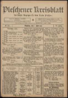 Pleschener Kreisblatt: Amtlicher Anzeiger f&uuml;r den Kreis Pleschen 1907.06.01 Jg.55 Nr44