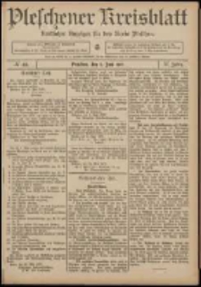 Pleschener Kreisblatt: Amtlicher Anzeiger für den Kreis Pleschen 1907.06.05 Jg.55 Nr45