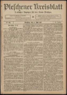Pleschener Kreisblatt: Amtlicher Anzeiger f&uuml;r den Kreis Pleschen 1907.06.08 Jg.55 Nr46