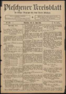 Pleschener Kreisblatt: Amtlicher Anzeiger f&uuml;r den Kreis Pleschen 1907.06.12 Jg.55 Nr47