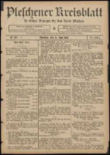 Pleschener Kreisblatt: Amtlicher Anzeiger für den Kreis Pleschen 1907.06.12 Jg.55 Nr47