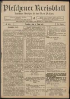 Pleschener Kreisblatt: Amtlicher Anzeiger für den Kreis Pleschen 1907.06.15 Jg.55 Nr48