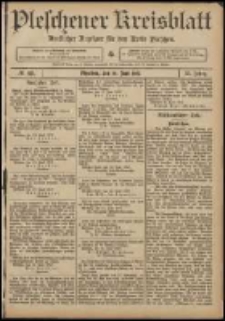 Pleschener Kreisblatt: Amtlicher Anzeiger für den Kreis Pleschen 1907.06.19 Jg.55 Nr49