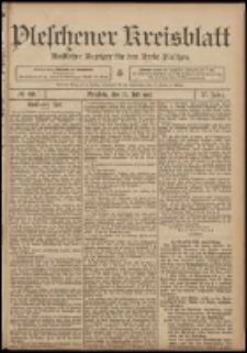Pleschener Kreisblatt: Amtlicher Anzeiger f&uuml;r den Kreis Pleschen 1907.07.27 Jg.55 Nr60