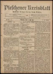 Pleschener Kreisblatt: Amtlicher Anzeiger für den Kreis Pleschen 1907.07.31 Jg.55 Nr61