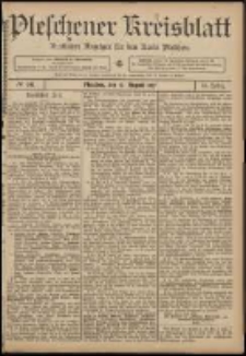 Pleschener Kreisblatt: Amtlicher Anzeiger f&uuml;r den Kreis Pleschen 1907.08.17 Jg.55 Nr66