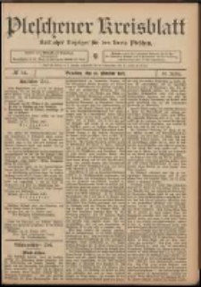 Pleschener Kreisblatt: Amtlicher Anzeiger f&uuml;r den Kreis Pleschen 1907.10.19 Jg.55 Nr84