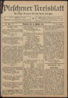 Pleschener Kreisblatt: Amtlicher Anzeiger für den Kreis Pleschen 1907.10.26 Jg.55 Nr86