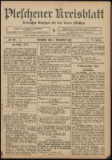 Pleschener Kreisblatt: Amtlicher Anzeiger f&uuml;r den Kreis Pleschen 1907.11.06 Jg.55 Nr89