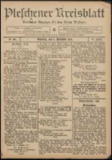 Pleschener Kreisblatt: Amtlicher Anzeiger f&uuml;r den Kreis Pleschen 1907.11.09 Jg.55 Nr90