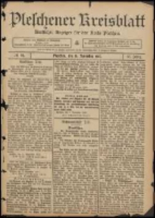 Pleschener Kreisblatt: Amtlicher Anzeiger f&uuml;r den Kreis Pleschen 1907.11.13 Jg.55 Nr91