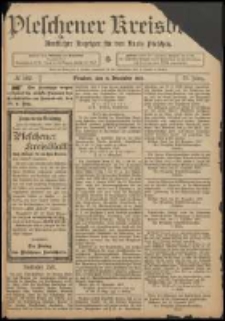 Pleschener Kreisblatt: Amtlicher Anzeiger f&uuml;r den Kreis Pleschen 1907.12.21 Jg.55 Nr102