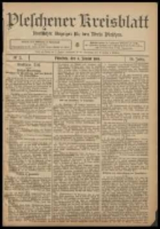 Pleschener Kreisblatt: Amtlicher Anzeiger f&uuml;r den Kreis Pleschen 1908.01.08 Jg.56 Nr3