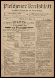 Pleschener Kreisblatt: Amtlicher Anzeiger für den Kreis Pleschen 1908.01.18 Jg.56 Nr6