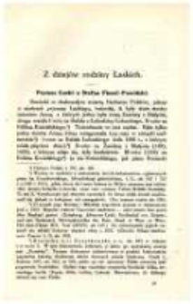 Z dziejów rodziny Łaskich