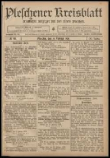 Pleschener Kreisblatt: Amtlicher Anzeiger f&uuml;r den Kreis Pleschen 1908.02.19 Jg.56 Nr15