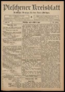 Pleschener Kreisblatt: Amtlicher Anzeiger f&uuml;r den Kreis Pleschen 1908.03.11 Jg.56 Nr21