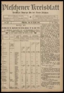 Pleschener Kreisblatt: Amtlicher Anzeiger f&uuml;r den Kreis Pleschen 1908.03.28 Jg.56 Nr26