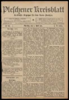 Pleschener Kreisblatt: Amtlicher Anzeiger für den Kreis Pleschen 1908.04.08 Jg.56 Nr29