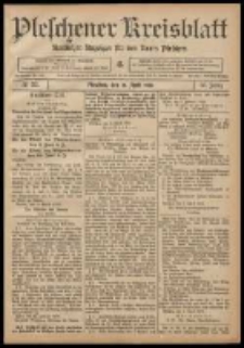 Pleschener Kreisblatt: Amtlicher Anzeiger f&uuml;r den Kreis Pleschen 1908.04.18 Jg.56 Nr32