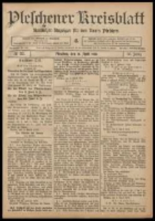 Pleschener Kreisblatt: Amtlicher Anzeiger für den Kreis Pleschen 1908.04.18 Jg.56 Nr32