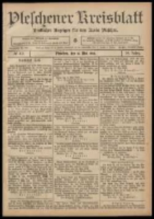 Pleschener Kreisblatt: Amtlicher Anzeiger f&uuml;r den Kreis Pleschen 1908.05.16 Jg.56 Nr40