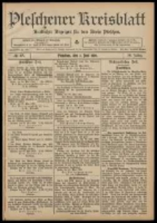 Pleschener Kreisblatt: Amtlicher Anzeiger f&uuml;r den Kreis Pleschen 1908.06.03 Jg.56 Nr45