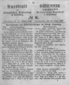 Amtsblatt der K&ouml;niglichen Preussischen Regierung zu Bromberg. 1860.02.10 No.6